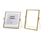 cadre photo or transparent moderne écrous support métal décoration maison 20x15cm