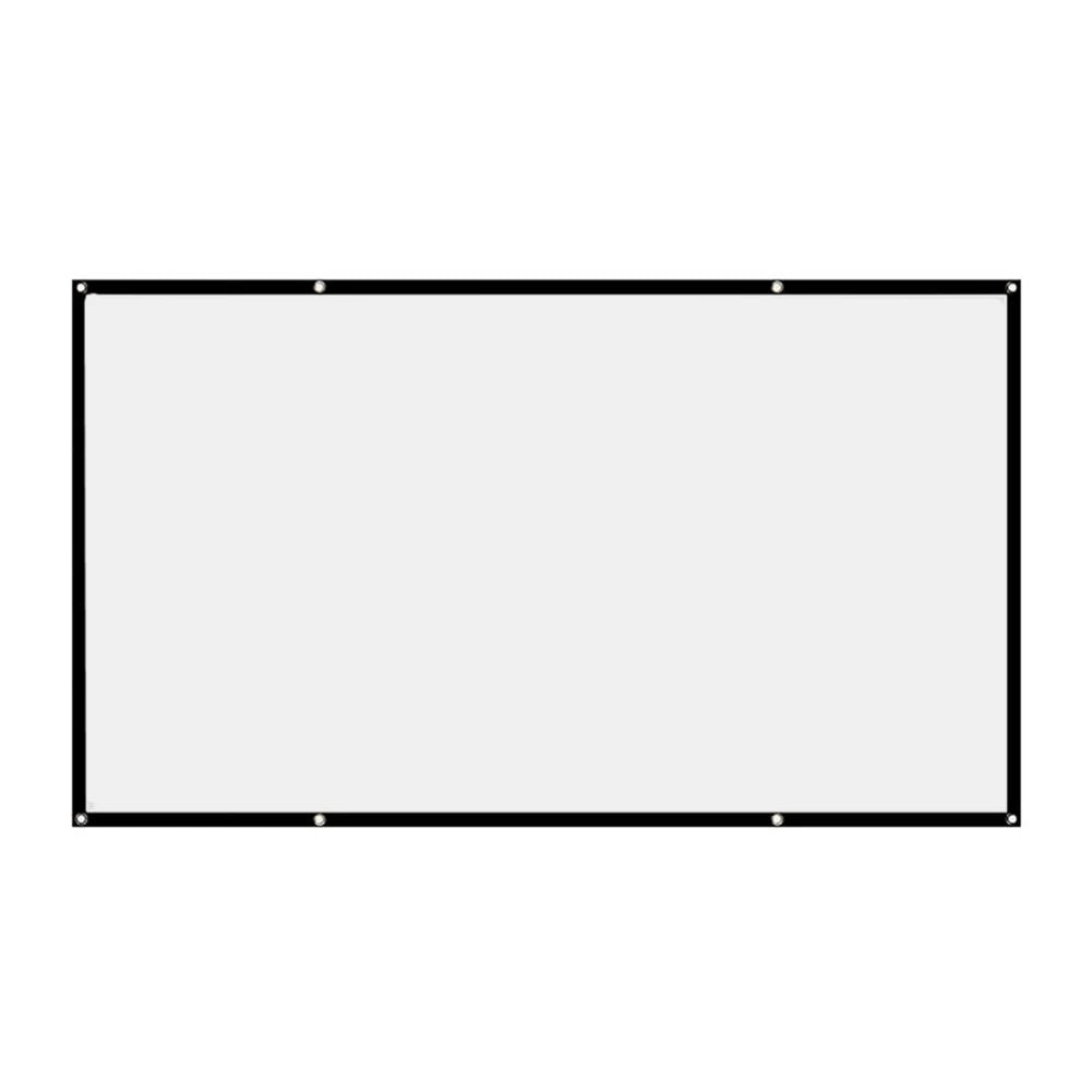 écran projection blanc noir pvc moderne 60 72 84 100 120 150 pouces
