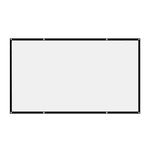 écran projection blanc noir pvc moderne 60 72 84 100 120 150 pouces