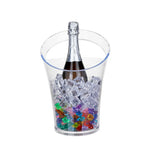 seau glace transparent moderne poignée respectueux environnement blanc noir uni
