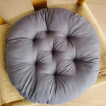 coussin rond doux velouté moderne antidérapant gris rose bleu marron