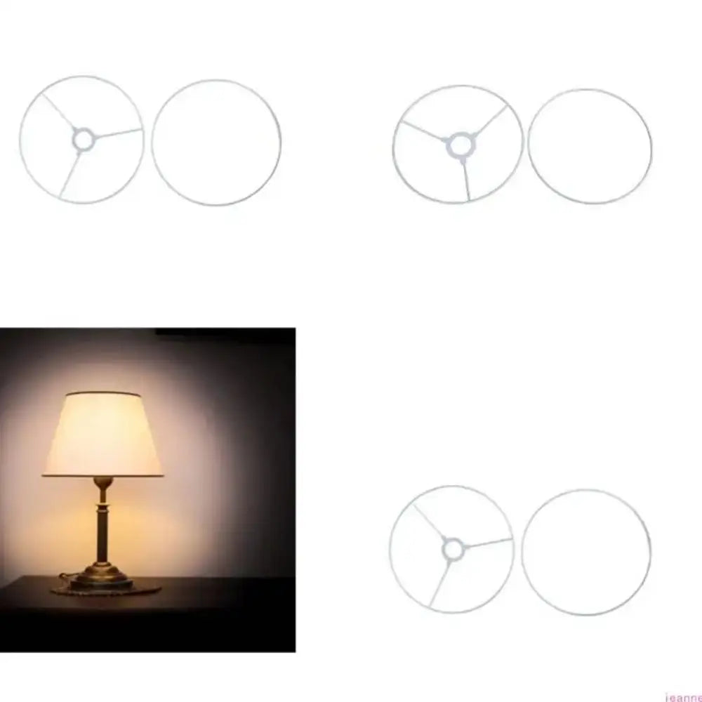 supports lampe blanc moderne grille tailles 15cm 20cm 25cm 30cm 35cm 40cm
