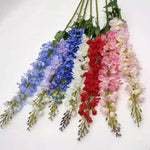 guirlande fleurs artificielles bleu rose blanc violet modernes intérieur décoration mariage baby shower