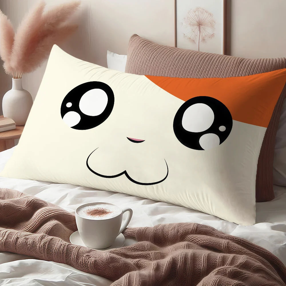 housse coussin rectangulaire souris cartoon kawaii décorative canapé salon chambre maison blanche