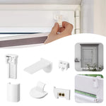 rideau volets blanc moderne accessoires réparation clips adhésifs pièces 24 pièces transparents