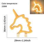 lampe led neon forme étoile clip fixation cable decoration feste