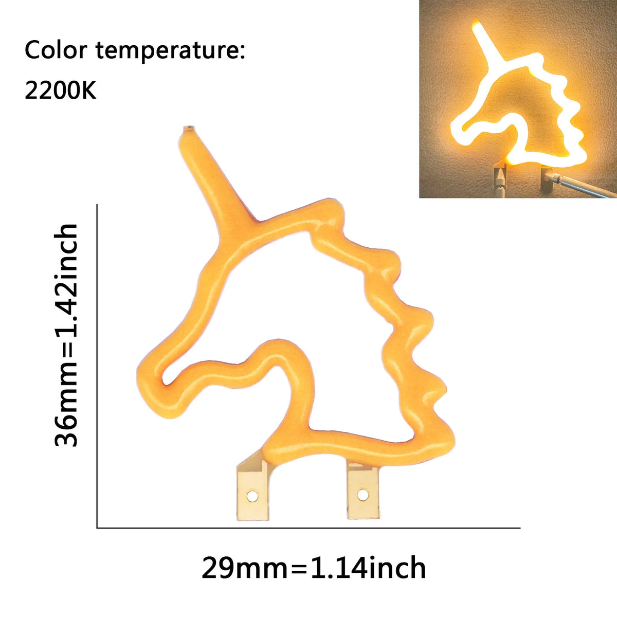 lampe led neon forme étoile clip fixation cable decoration feste