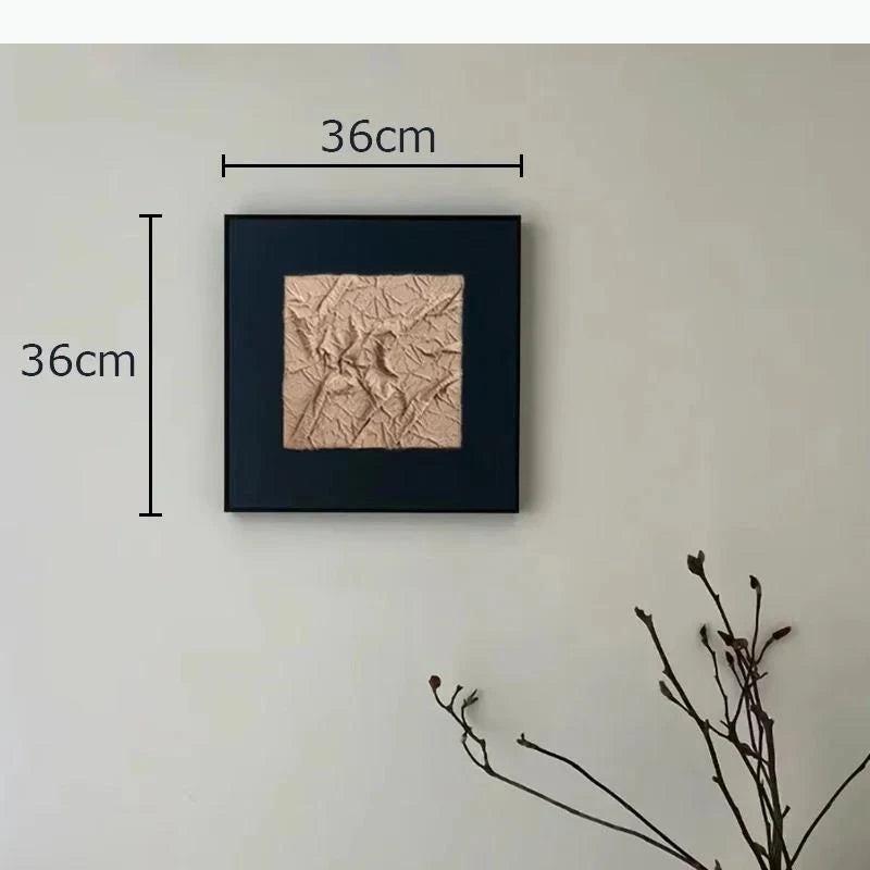 décoration murale contemporaine plaque murale relief texturé marron noir moderne chambre salon
