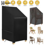housse protection meuble extérieur noir gris uni moderne cordon serrage durable imperméableextérieur