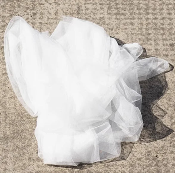 ruban mariage vert clair blanc gris moderne élégant tulle fin translucide haute qualité antidérapant