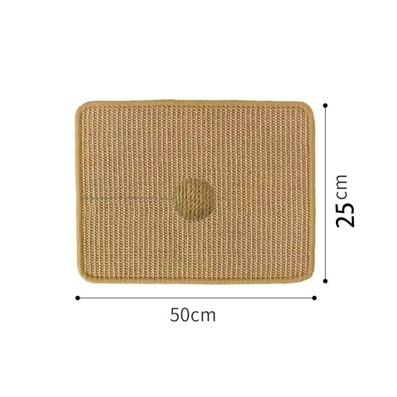 tapis gratter chat sisal naturel moderne adhésif fibreux texturé beige marron blanc