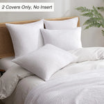 protège oreiller coton texture relief moderne enveloppe blanc maison pièces