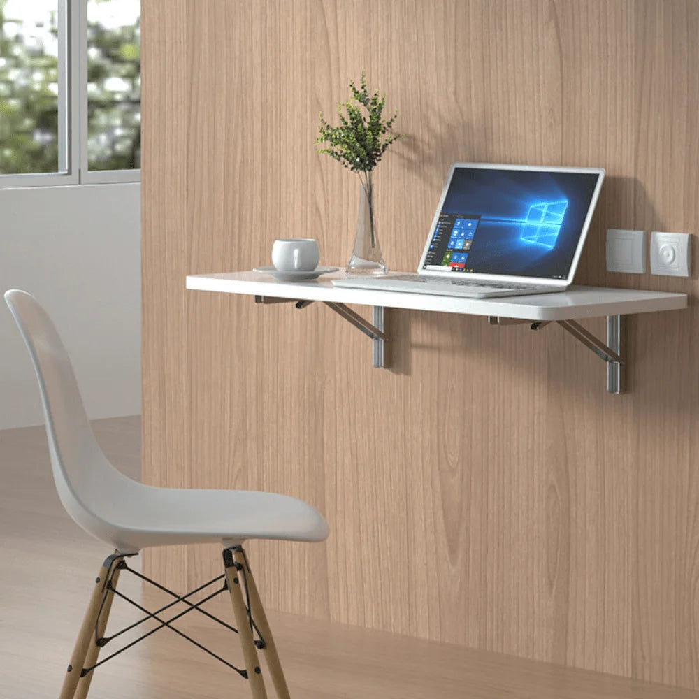 étagère murale pliable industrielle noire mat vis 20cm fixée