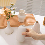 vases céramique blancs minimalistes simples décoratifs hydroponiques fleurs séchées nhà cửa