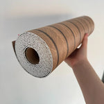 papier peint vinyle moderne imitation grille bois beige noir autocollant cuisine chambre salon