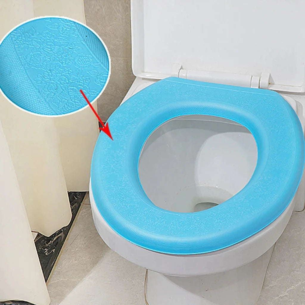 housse siège toilette imperméable lavable couleur rose bleu vert violet moelleuse confortable