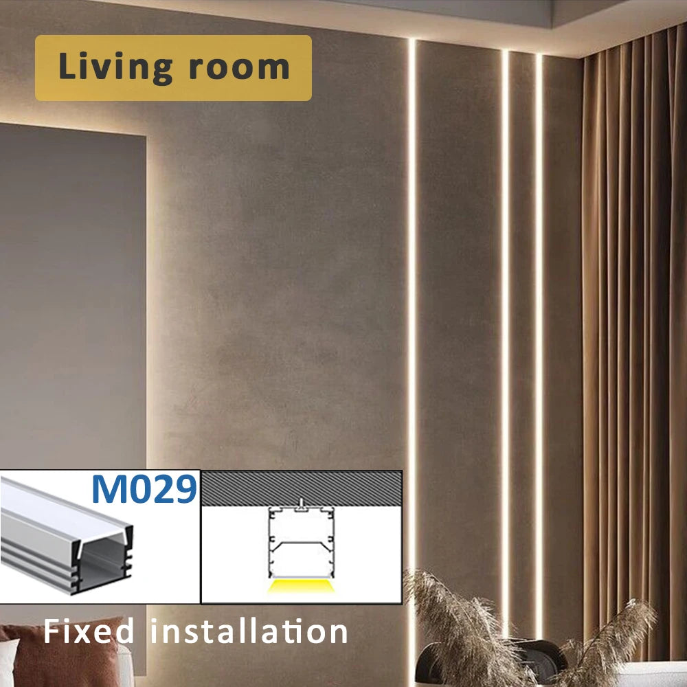 bande led profil aluminium 50cm flexible moderne adhésif opaque silver white