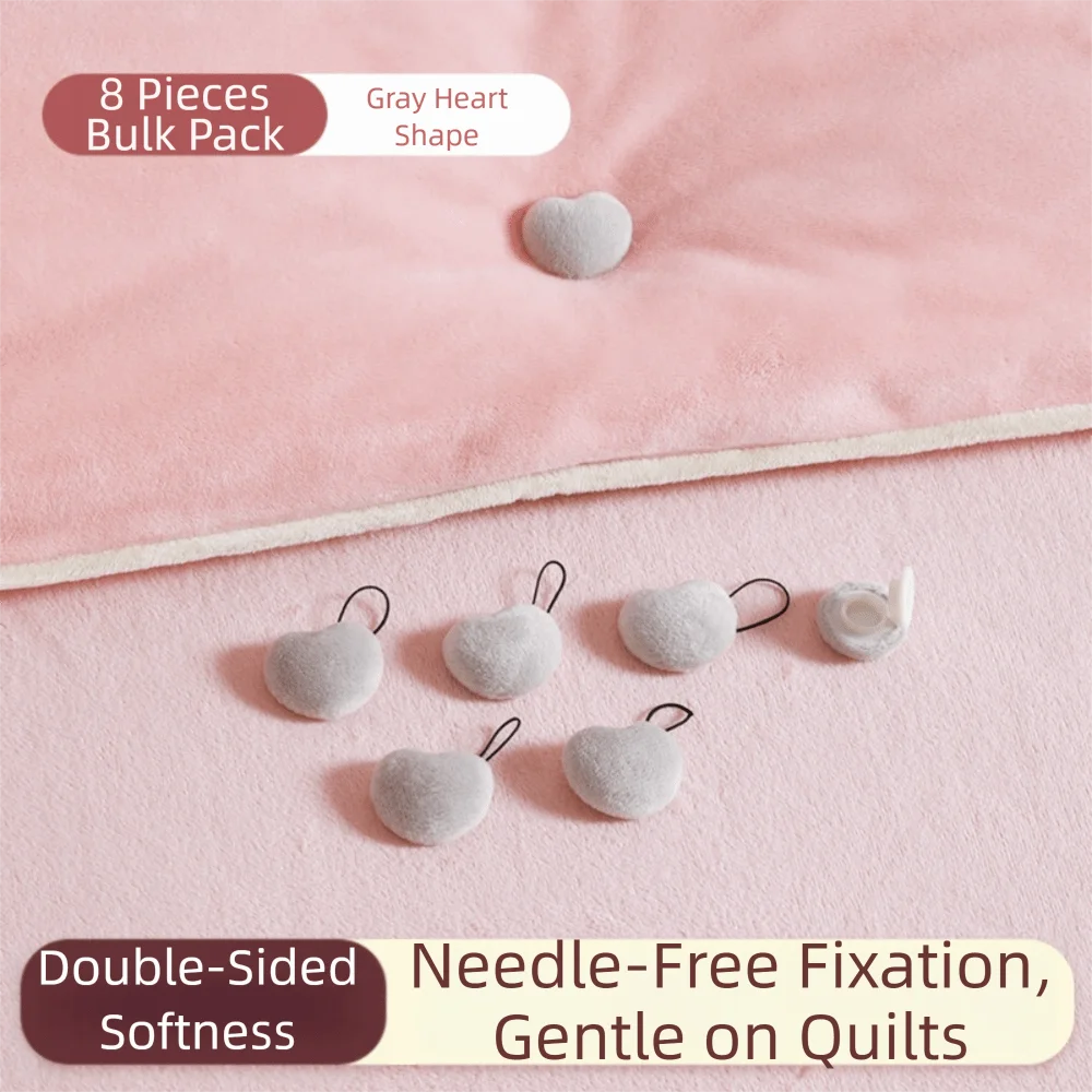 clips coton draps vert clair rose pâle forme cœur moderne pratique pièces facile