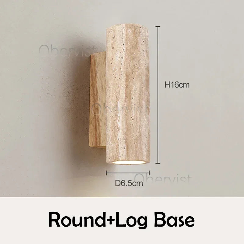 lumière murale moderne minimaliste bois texture naturelle beige clair marron foncé veineuse fixée plaque