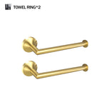 accessoires salle bain doré porte savon porte savonnette porte serviettes moderne minimaliste