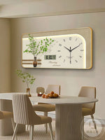 Horloge murale aluminium couleur bleu marine