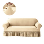housse canapé extensible anti poussière élastique canapé trois places moderne gris noir