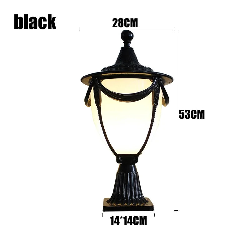 lampe sol or vintage abat jour noir texture métallique motifs floraux ip65 led