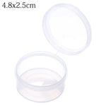 boîtes rangement transparentes petites objets bijoux vis divers 2.7x1.4cm 3.2x1.8cm 3.6x3cm 4.2x2.2cm 4.8x2.5cm 4.8x4.2cm
