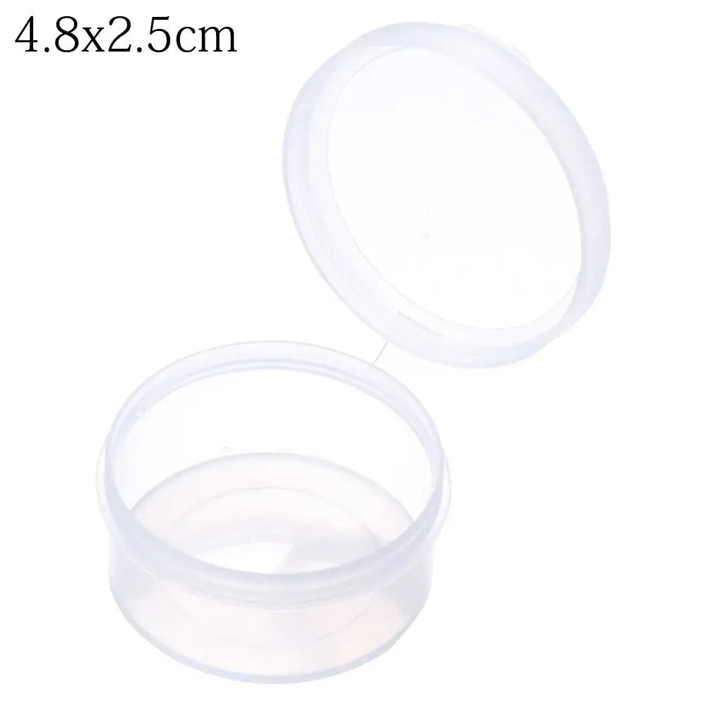 boîtes rangement transparentes petites objets bijoux vis divers 2.7x1.4cm 3.2x1.8cm 3.6x3cm 4.2x2.2cm 4.8x2.5cm 4.8x4.2cm
