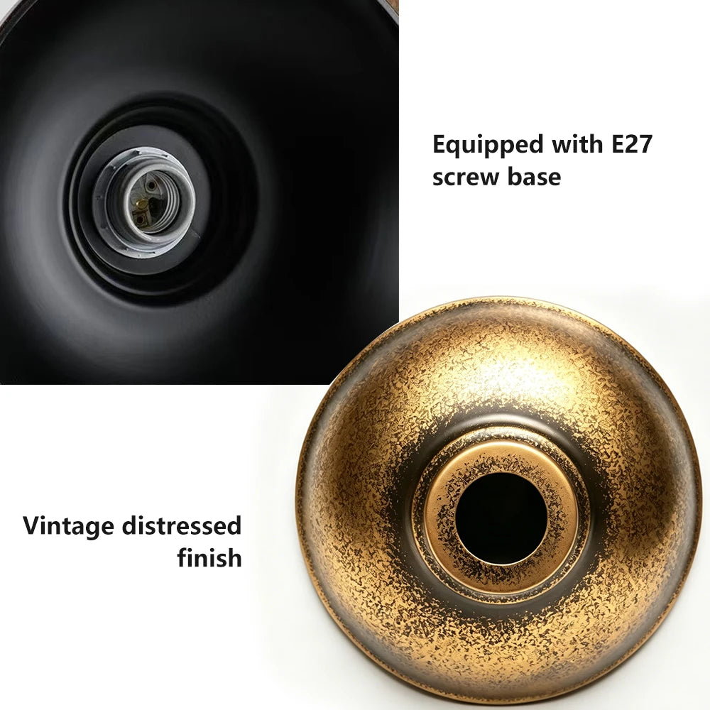 lampe murale industrielle vintage bronze noir étanche éclairage maison E27 LED