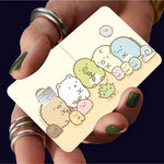 adhésifs décoratifs cartes bancaires dessin animé personnages mignons accessoires beige rose bleu vert marron