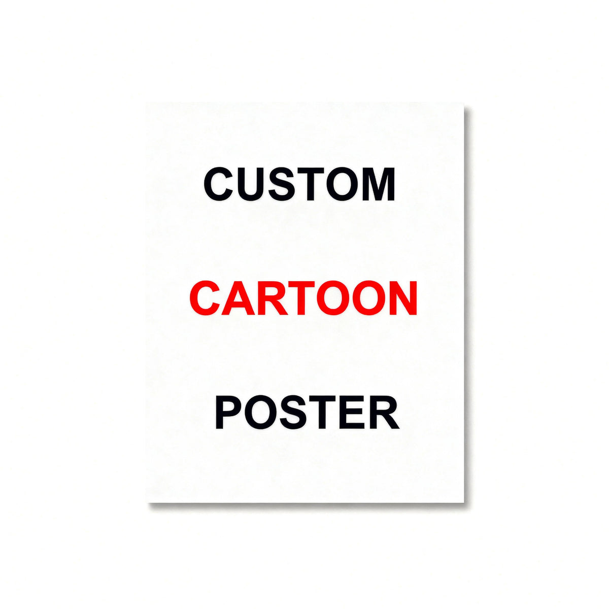 poster personnalisé abstrait multicolore moderne portrait famille couple animal ami décoration cadeau