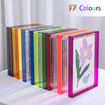 Cadre photo acrylique translucide gris clair