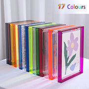 cadre photo acrylique transparent 17 couleurs moderne décoration murale minimaliste