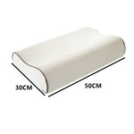 oreiller mousse mémoire forme fibre bambou imprimé blanc contour ergonomique zip voyage lit