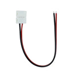 connecteur ruban led clip blanc rouge noir plat lisse basse tension smd 3528 5050