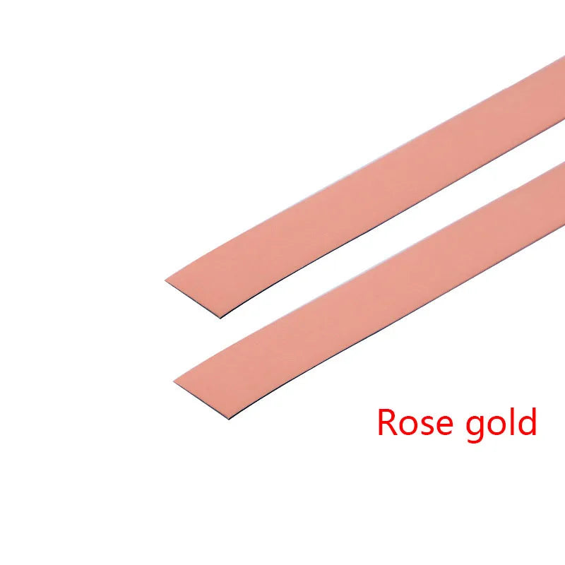 ruban decoratif adhesif or moderne rayures simples 5m joints murs sols