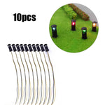 lampe led solaire moderne noire transparente sans fil fixe câble inclusextérieur jardin cour