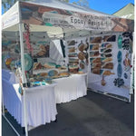 bannière personnalisée tente publicitaire table runner nappe exposition produits artisanats