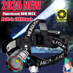 lampe frontale rechargeable led super brillante pêche randonnée chasse camping