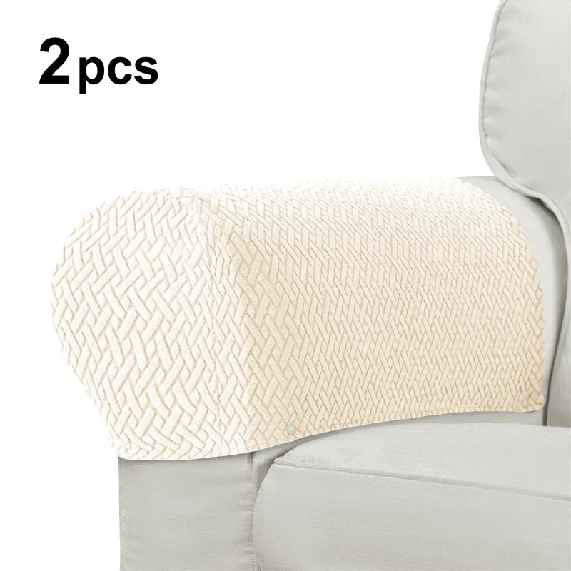 protège accoudoirs fauteuil tissé motifs géométriques gris moderne eyelets intérieur automne hiver