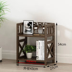 étagère bambou moderne deux étages 122cm hauteur 43cm largeur finition lisse minimaliste
