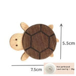 porte clés mural animal bois naturel minimaliste adhésif vis simple modernité chambre enfantDecorationMurale