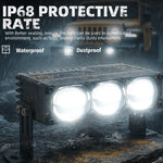 projecteur led barre moderne noir ip68 lampe travail tout terrain angle combo