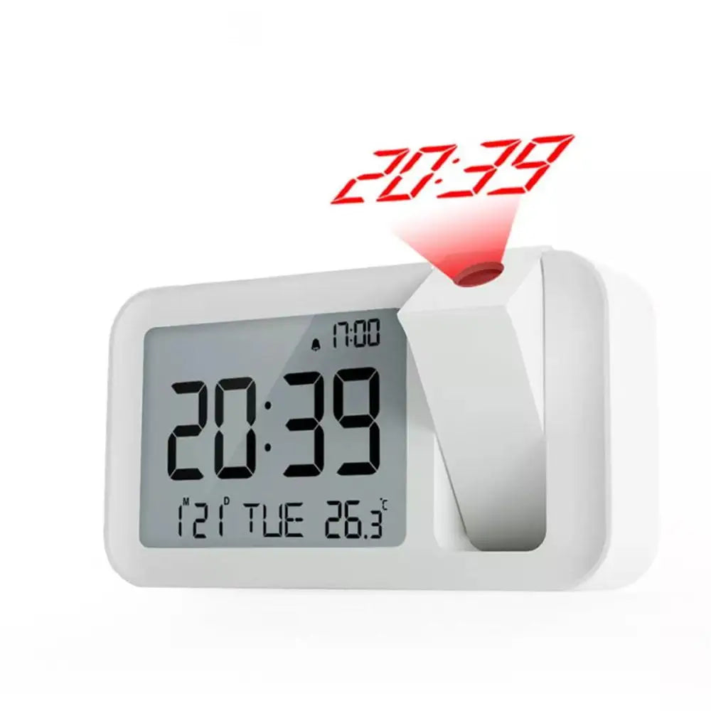 réveil numérique projection horloge table lcd moderne projection affichage date temperature