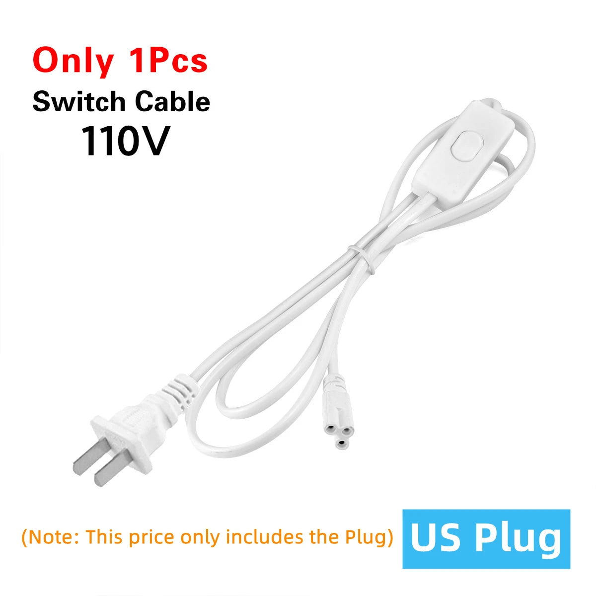 tube led blanc moderne 50cm lisse 2.2cm clips câble 15w 85v 265v