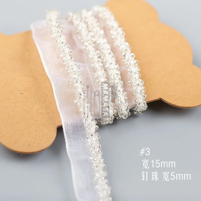 rubans décoratifs relief noir blanc rose pâle doré gris métallisé élégants semi transparents