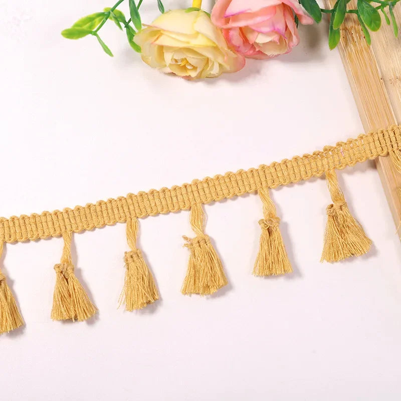 rubans pompons violet rouge jaune orange bleu rose boho artisanal 10 mètres