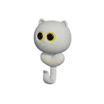 porte clés adhésifs chat happy life rose bleu vert gris noir mignon cartoon