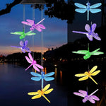 lampe solaire vent papillons oiseaux couleur changeante moderne décorative auto arrêts extérieure translucide